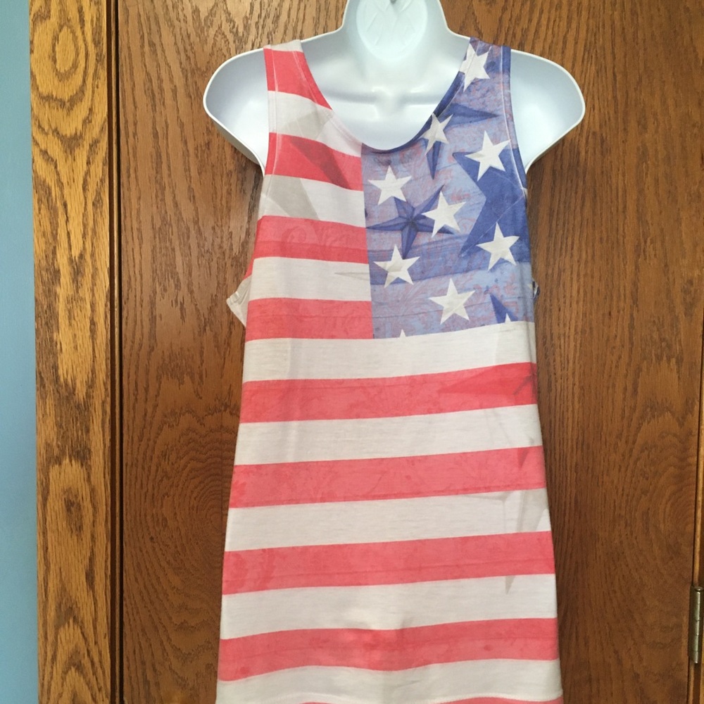 Prairie Rose American Flag Sparkle Tank - Picture 4 of 8